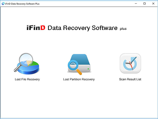 iFinD Data Recovery Screenshot