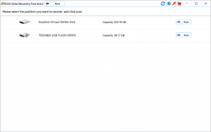 select 'partition recovery' option