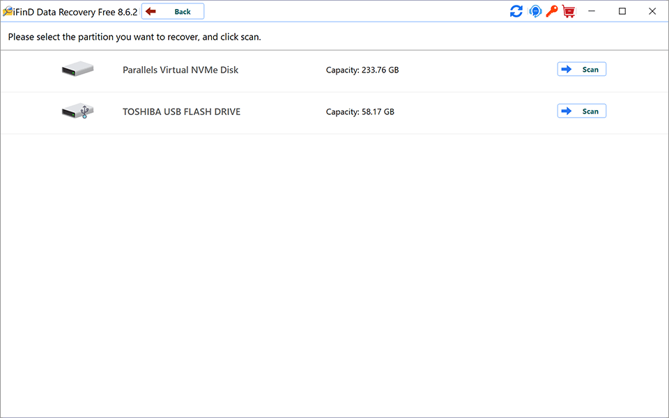 select 'partition recovery' option