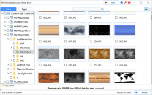 preview and recover the found files