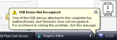 USB Device not Recognized