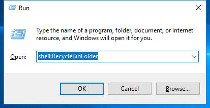 shell-recyclebinfolder how to run recycle bin in cmd