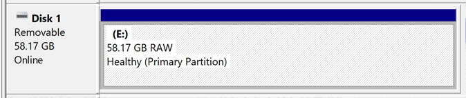usb3 RAW disk
