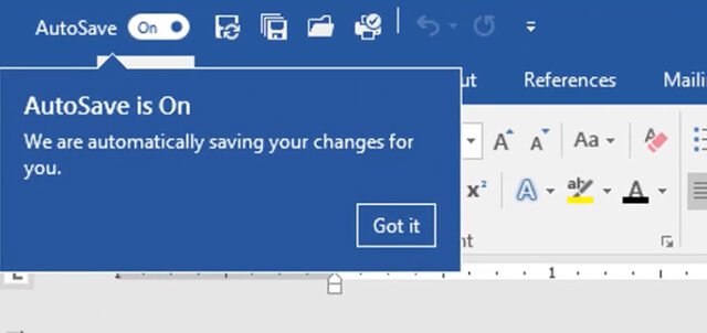word autosave