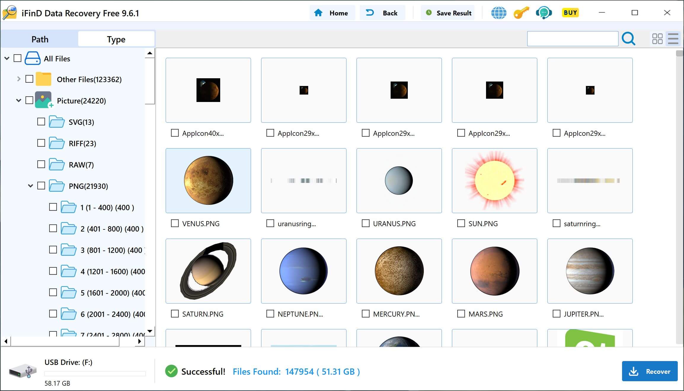 iFinD Data Recovery file integrity preview module